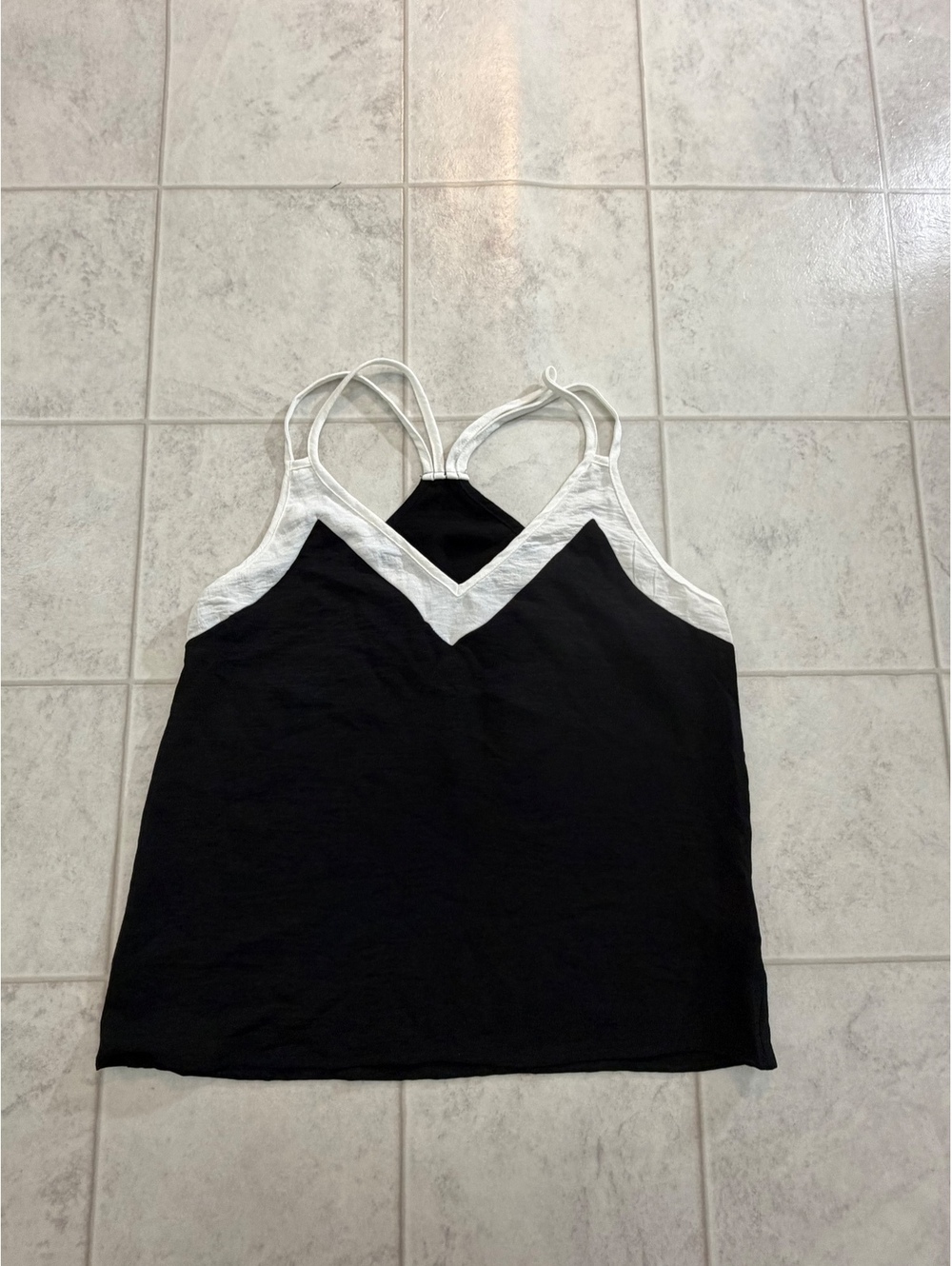 SHEIN black and white camisole top